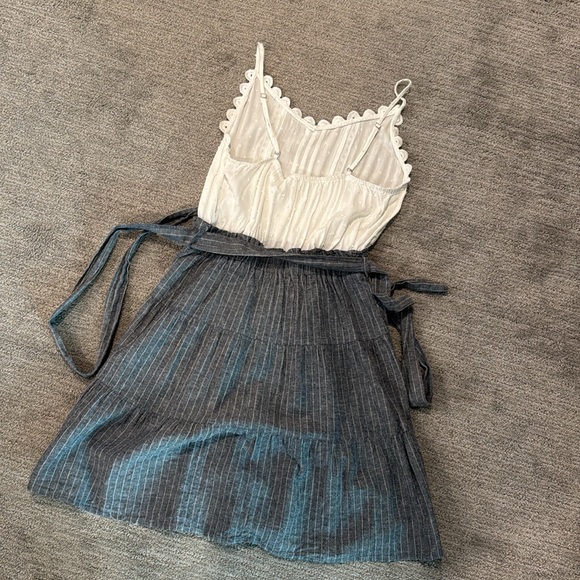 Mine Sz Small dress, white and blue - Picture 3 of 4